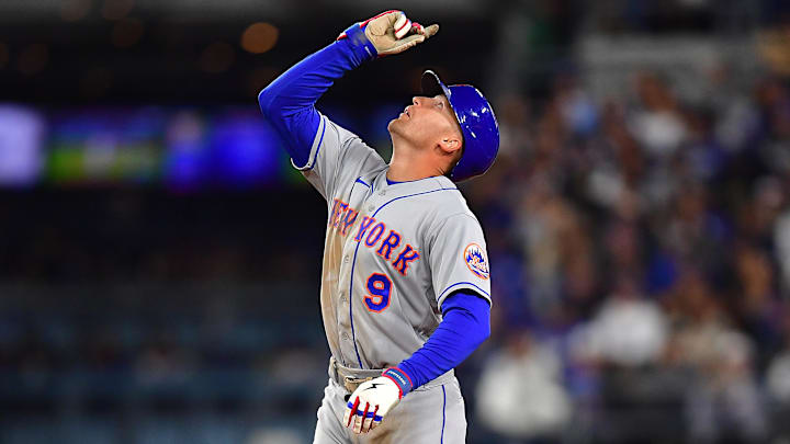 New York Mets center fielder Brandon Nimmo (9)