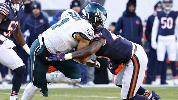 The Eagles are home favorites against the Bears on Black Friday.