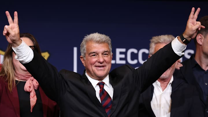 Joan Laporta geht in seine 3. Amtszeit als Barça-Präsident Joan Laporta geht in seine 3. Amtszeit als Barça-Präsident