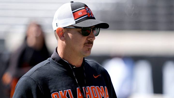 Oklahoma State head football coach Eric Morris. Oklahoma State head football coach Eric Morris.