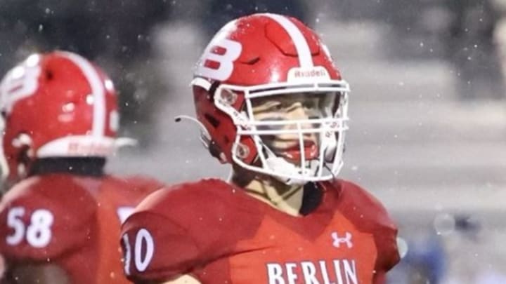 Ryan Lavender competing for the Berlin Redcoats during the 2023 season.