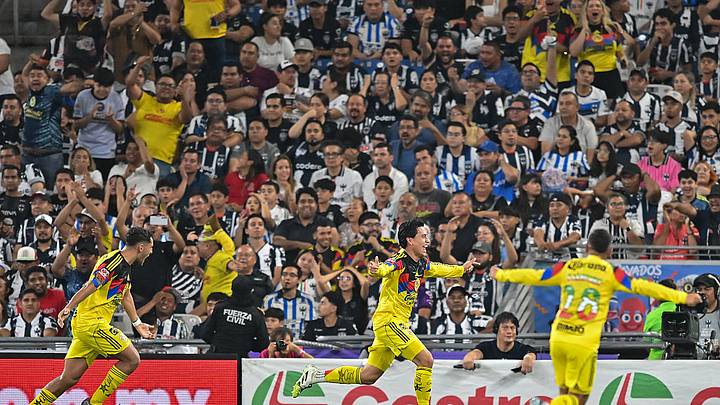 Ramón Juárez (c) logro el empate del América ante el Monterrey. Ramón Juárez (c) logro el empate del América ante el Monterrey.