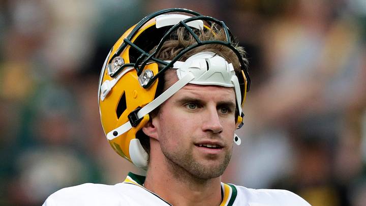 Green Bay Packers kicker Trey Smack (28) during Green Bay Packers Family Night on Aug. 7, 2026, at Lambeau Field in Green Bay, Wis.