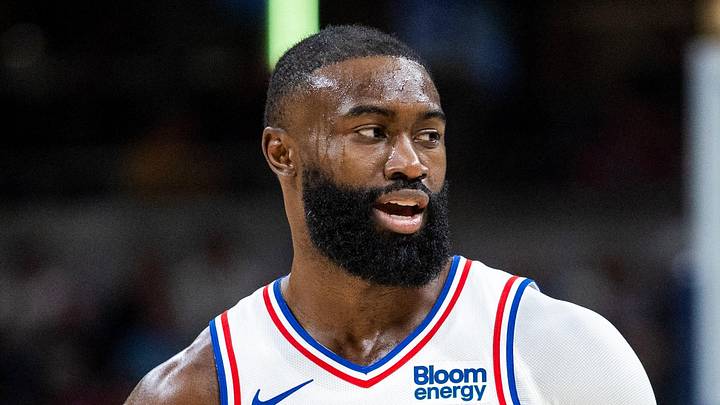 Oct 28, 2026; Indianapolis, Indiana, USA; Philadelphia 76ers guard Jaylen Brown (7 )in the first half against the Indiana Pacers at Gainbridge Fieldhouse. Mandatory Credit: Trevor Ruszkowski-Imagn Images Oct 28, 2026; Indianapolis, Indiana, USA; Philadelphia 76ers guard Jaylen Brown (7 )in the first half against the Indiana Pacers at Gainbridge Fieldhouse. Mandatory Credit: Trevor Ruszkowski-Imagn Images