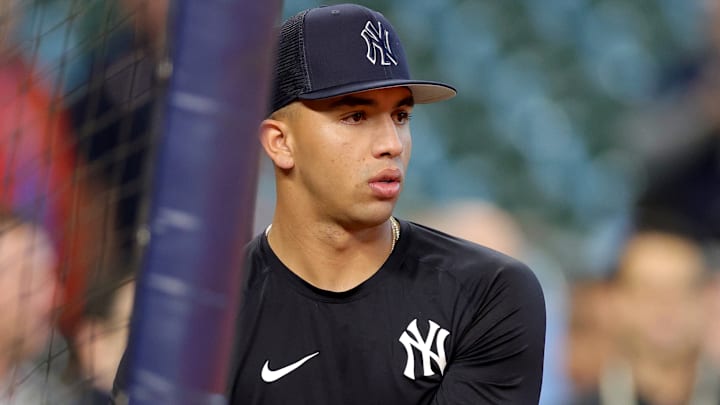 Peraza debutó este año en la MLB con los Yankees