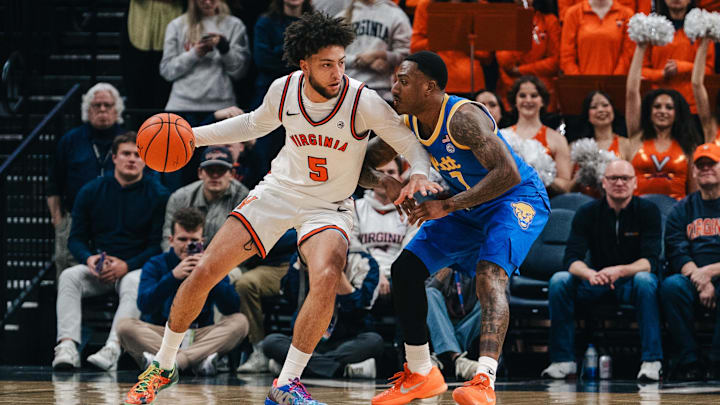 Virginia Cavaliers guard Sam Lewis 