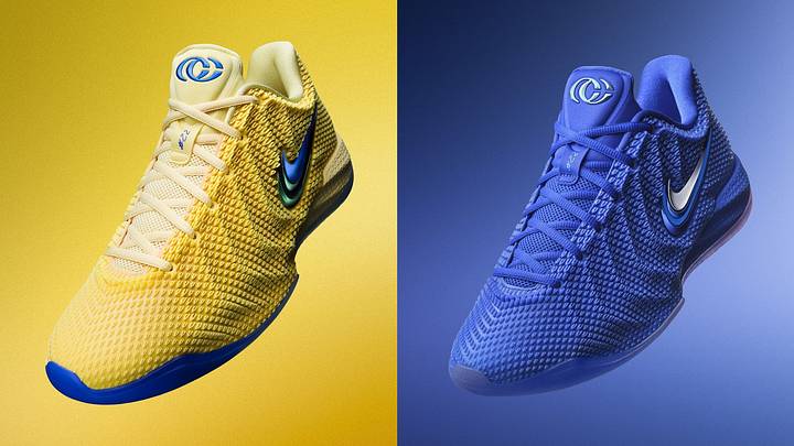 The Nike Caitlin 1 "Caitlin Blue" and "Warning Code" colorways.