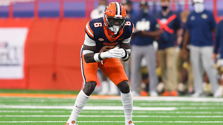 Sep 26, 2020; Syracuse defensive back Trill Williams (6) against the Georgia Tech Yellow Jackets