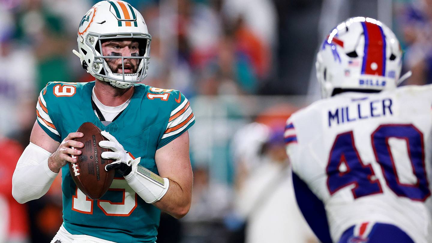 Dolphins quarterback depth chart after Tua Tagovailoa suffers