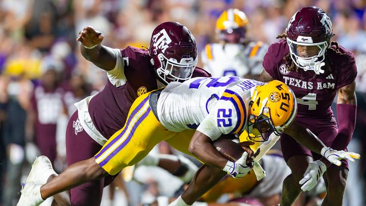 Harlem Berry 22, LSU Tigers take on the Texas A&M Aggies. October 25, 2025; Baton Rouge, Louisiana, USA; at Tiger Stadium. Saturday, Oct. 25, 2025. Harlem Berry 22, LSU Tigers take on the Texas A&M Aggies. October 25, 2025; Baton Rouge, Louisiana, USA; at Tiger Stadium. Saturday, Oct. 25, 2025.