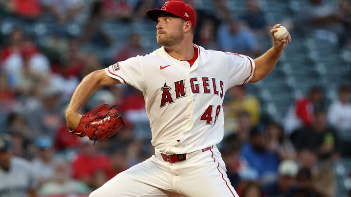 Sep 19, 2026; Anaheim, California, USA; Los Angeles Angels pitcher Reid Detmers (48) pitches during the first inning against the Minnesota Twins at Angel Stadium. Mandatory Credit: Kiyoshi Mio-Imagn Images Sep 19, 2026; Anaheim, California, USA; Los Angeles Angels pitcher Reid Detmers (48) pitches during the first inning against the Minnesota Twins at Angel Stadium. Mandatory Credit: Kiyoshi Mio-Imagn Images