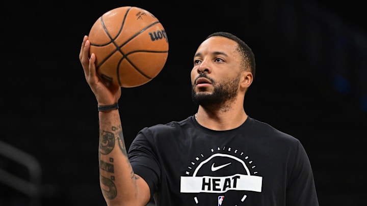Feb 24, 2026; Milwaukee, Wisconsin, USA; Miami Heat guard Norman Powell (24) warms up before game against the Milwaukee Bucks at Fiserv Forum. Mandatory Credit: Benny Sieu-Imagn Images Feb 24, 2026; Milwaukee, Wisconsin, USA; Miami Heat guard Norman Powell (24) warms up before game against the Milwaukee Bucks at Fiserv Forum. Mandatory Credit: Benny Sieu-Imagn Images