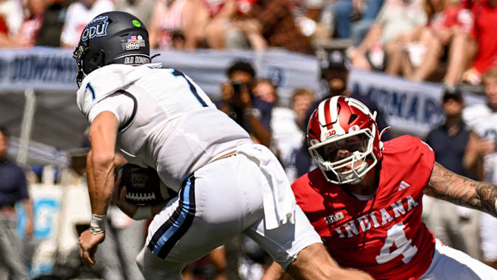 Old Dominion Monarchs quarterback Colton Joseph (1) signed with the Wisconsin Badgers in the transfer portal.
