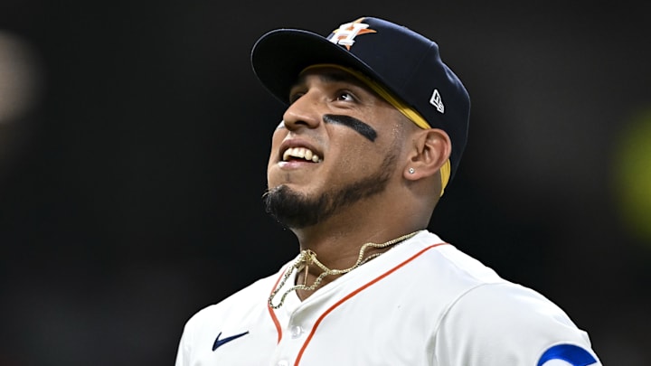 Houston Astros third baseman Isaac Paredes Houston Astros third baseman Isaac Paredes