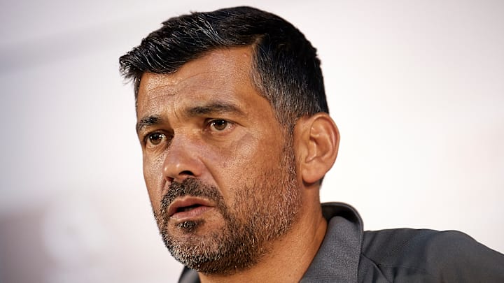 Sergio Conceiçao a célébré avec son groupe.