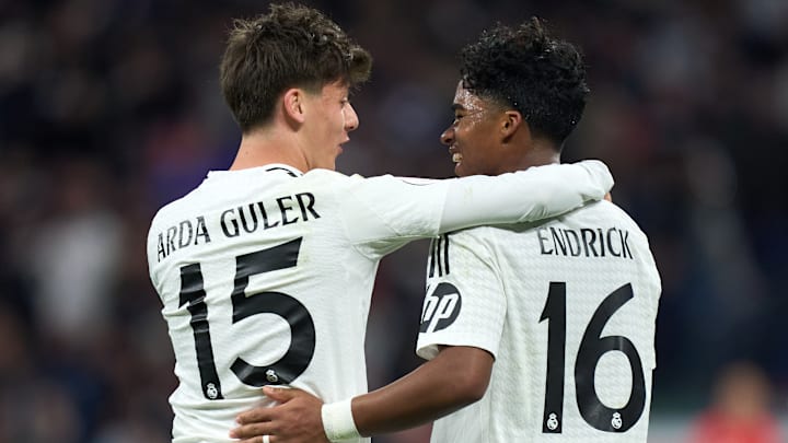 Arda Güler et Endrick ne jouent que très peu avec le Real Madrid.