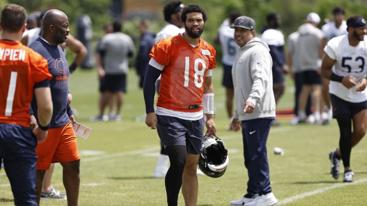 The Bears will have plenty of eyes on Caleb Williams as their coaching staff is updated in numbers and assignments to reflect what teams with successful passing attacks do.