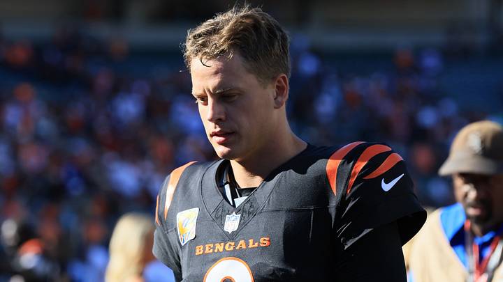 Oct 4, 2026; Cincinnati, Ohio, USA; Cincinnati Bengals quarterback Joe Burrow (9) walks off the field after the end of the game against the Jacksonville Jaguars at Paycor Stadium. Mandatory Credit: Katie Stratman-Imagn Images Oct 4, 2026; Cincinnati, Ohio, USA; Cincinnati Bengals quarterback Joe Burrow (9) walks off the field after the end of the game against the Jacksonville Jaguars at Paycor Stadium. Mandatory Credit: Katie Stratman-Imagn Images