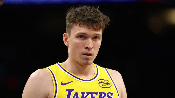 Dec 23, 2025; Phoenix, Arizona, USA; Los Angeles Lakers forward Dalton Knecht (4) against the Phoenix Suns at Mortgage Matchup Center. Mandatory Credit: Mark J. Rebilas-Imagn Images Dec 23, 2025; Phoenix, Arizona, USA; Los Angeles Lakers forward Dalton Knecht (4) against the Phoenix Suns at Mortgage Matchup Center. Mandatory Credit: Mark J. Rebilas-Imagn Images