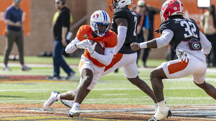 SMU running back Brashard Smith could rate among the best Bears running back options based on fit. SMU running back Brashard Smith could rate among the best Bears running back options based on fit.