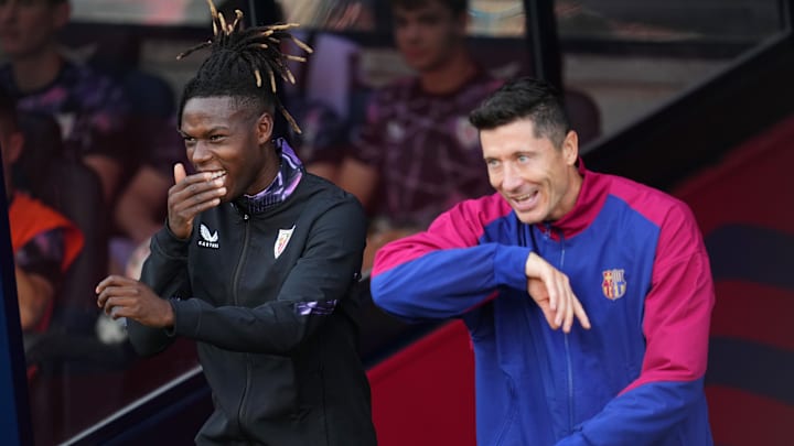 Nico Williams y Robert Lewandowski probablemente sean compañeros en el FC Barcelona en la 2025-2026