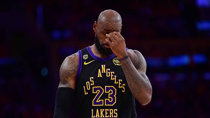 May 11, 2026; Los Angeles, California, USA; Los Angeles Lakers forward LeBron James (23) during the first half in game four of the second round of the 2026 NBA Playoffs at Crypto.com Arena. Mandatory Credit: Gary A. Vasquez-Imagn Images May 11, 2026; Los Angeles, California, USA; Los Angeles Lakers forward LeBron James (23) during the first half in game four of the second round of the 2026 NBA Playoffs at Crypto.com Arena. Mandatory Credit: Gary A. Vasquez-Imagn Images