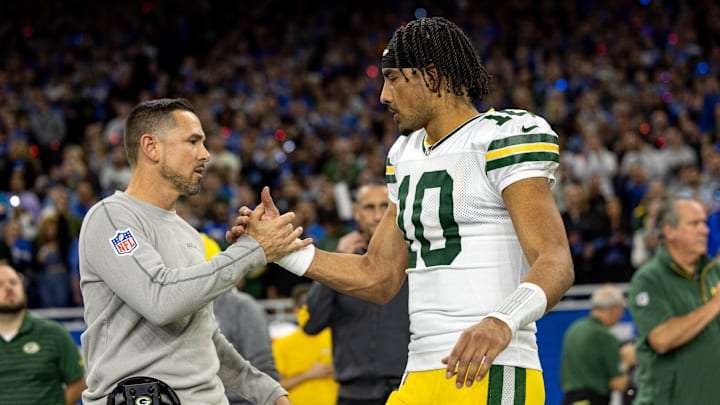 Green Bay Packers head coach Matt LaFleur and quarterback Jordan Love