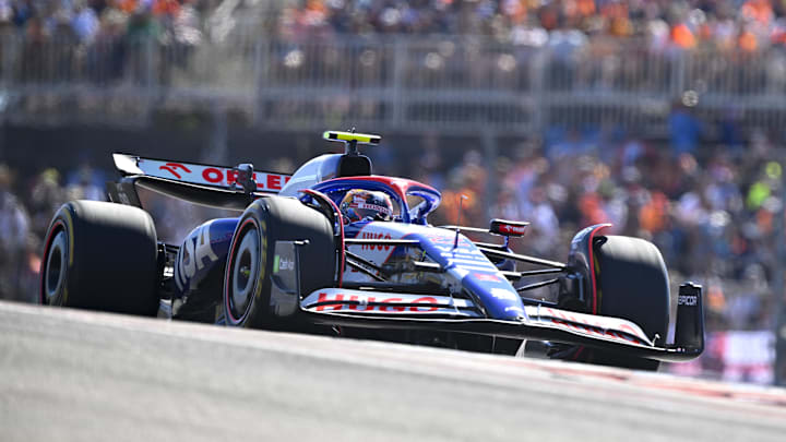 Oct 20, 2024; Austin, Texas, USA; Visa Cash App RB Formula One Team driver Yuki Tsunoda (22) of Team Japan during the 2024 Formula One US Grand Prix at Circuit of the Americas. Mandatory Credit: Jerome Miron-Imagn Images Oct 20, 2024; Austin, Texas, USA; Visa Cash App RB Formula One Team driver Yuki Tsunoda (22) of Team Japan during the 2024 Formula One US Grand Prix at Circuit of the Americas. Mandatory Credit: Jerome Miron-Imagn Images