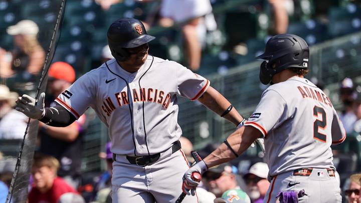San Francisco Giants first baseman Rafael Devers. San Francisco Giants first baseman Rafael Devers.