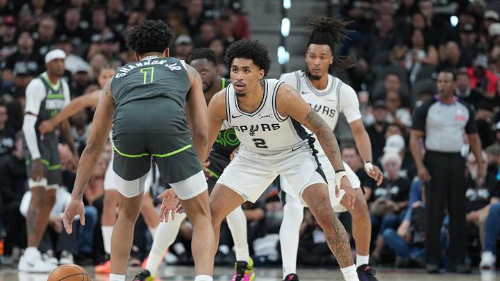 San Antonio Spurs guard Dylan Harper is a solid prop target in Game 3. 