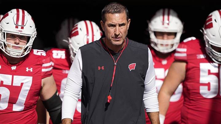 Wisconsin Badgers head coach Luke Fickell. Wisconsin Badgers head coach Luke Fickell.