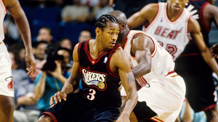 Miami, FL;  Allen Iverson in action against the Miami Heat