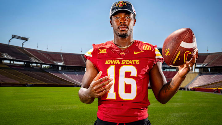 Daniel Jackson stands for a photo during Iowa State Football media day at Jack Trice Stadium in Ames, Friday, Aug. 2, 2024.