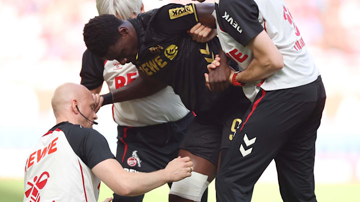 Ragnar Ache musste am Knie bandagiert werden 