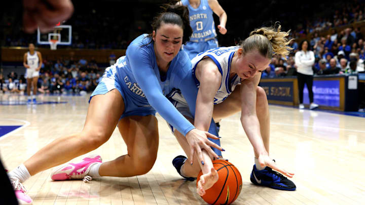 The Sweet 16 will be the third meeting between Duke and UNC this season, but the first time the programs have met in the women’s NCAA tournament. 