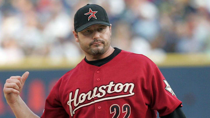 Houston Astros starting pitcher (22) Roger Clemens