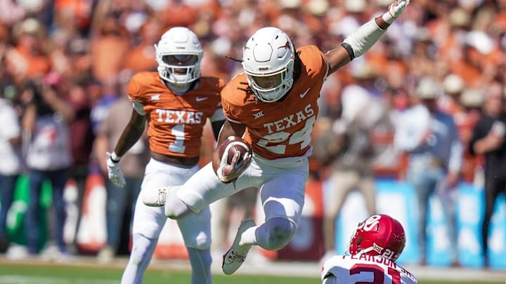 Jonathon Brooks averaged 6.2 yards per carry in his career at Texas