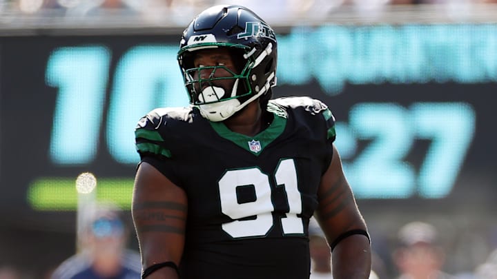 New York Jets defensive tackle Jowon Briggs New York Jets defensive tackle Jowon Briggs