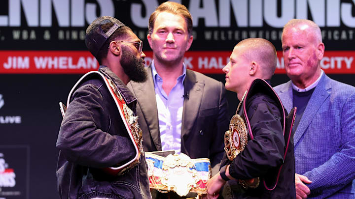 Jaron Ennis (left) and Eimantas Stanionis (right).