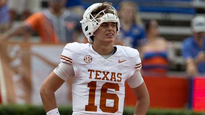 Arch Manning’s Texas has dropped out of the AP Top 25 after starting the year as the preseason No. 1. 