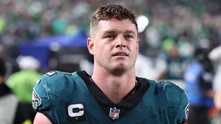 Sep 4, 2025; Philadelphia, Pennsylvania, USA; Philadelphia Eagles safety Reed Blankenship (32) against the Dallas Cowboys at Lincoln Financial Field. Mandatory Credit: Bill Streicher-Imagn Images