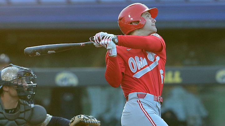New South Carolina baseball transfer portal commitment Henry Kaczmar with the Ohio State Buckeyes last season