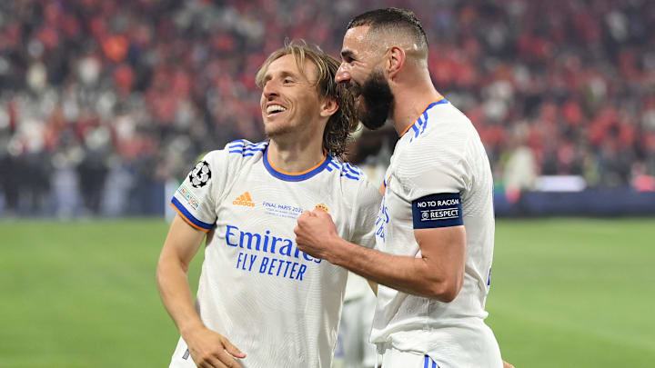 Luka Modric y Karim Benzema