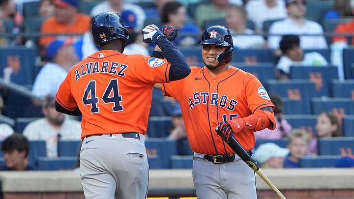 Houston Astros third baseman Isaac Paredes and Yordan Alvarez. Credit: Gregory Fisher-Imagn Images Houston Astros third baseman Isaac Paredes and Yordan Alvarez. Credit: Gregory Fisher-Imagn Images