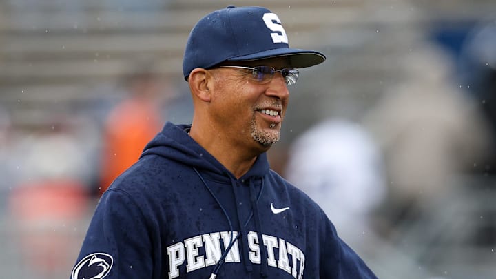 Penn State Nittany Lions head coach James Franklin walks on the field prior to the game against the FIU Panthers at Beaver Stadium. Penn State Nittany Lions head coach James Franklin walks on the field prior to the game against the FIU Panthers at Beaver Stadium.