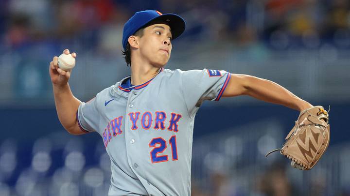 New York Mets starting pitcher Jonah Tong has had an up-and-down 2026 season in the minors, but he's getting a shot to prove himself with the big-league club this month. New York Mets starting pitcher Jonah Tong has had an up-and-down 2026 season in the minors, but he's getting a shot to prove himself with the big-league club this month.