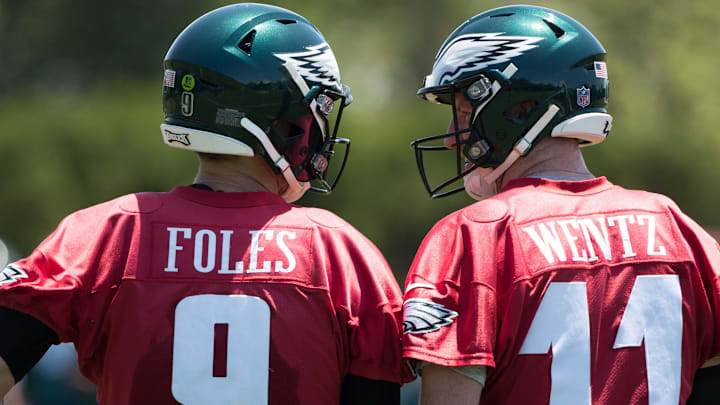 Carson Wentz admits that ex-Chiefs QB Nick Foles helped convince him to join the franchise. 
