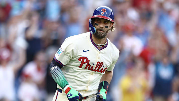 Philadelphia Phillies first baseman Bryce Harper leads the Phillies against the Brewers with major playoff implications on the line