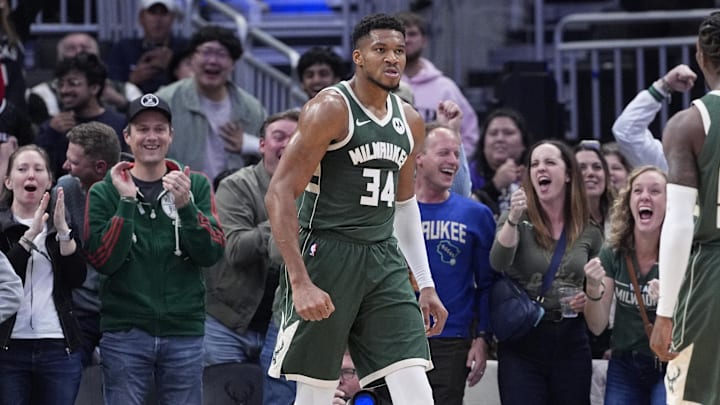 Milwaukee Bucks forward Giannis Antetokounmpo.