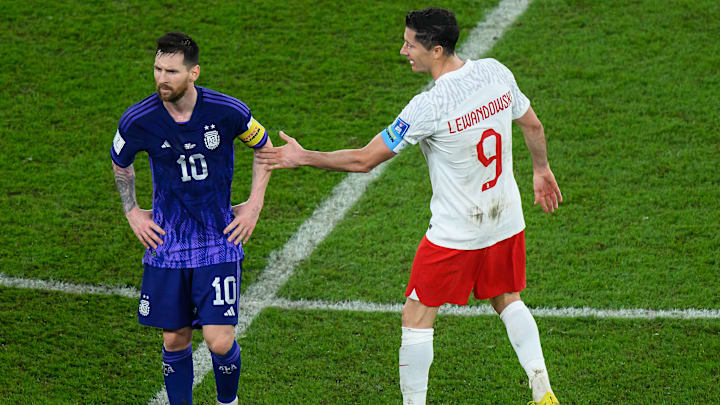 Robert Lewandowski und Lionel Messi Robert Lewandowski und Lionel Messi